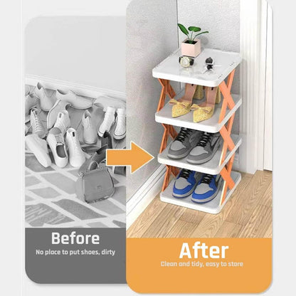 Smart Foldable Shoes Shelf Multi  Tier Shoe Rack For Home